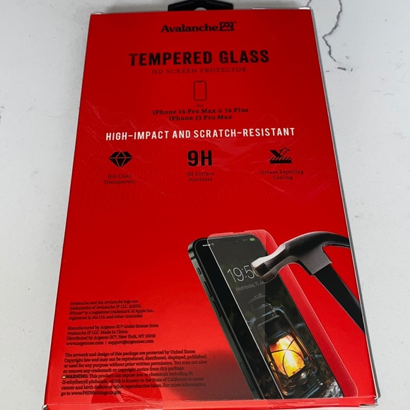 AVALANCHE tempered glass hd screen protector for iphone - Picture 2 of 2